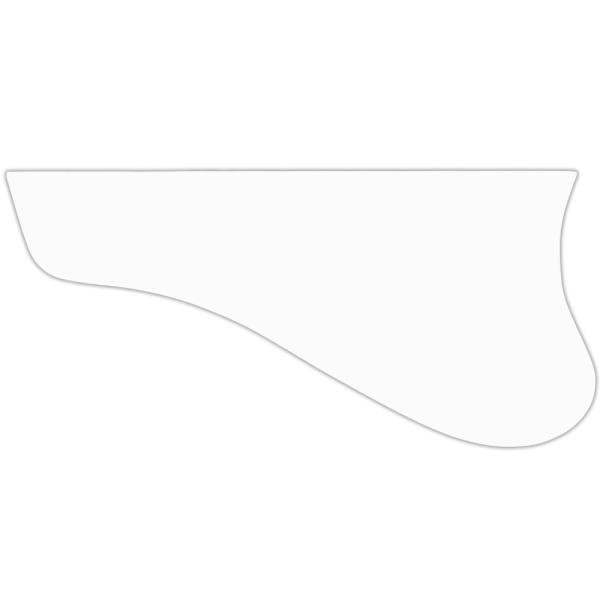 EUROPEAN STYLE REVERSE PICKGUARD für GERMAN SCHLAGGITARRE ARCHTOP JAZZGUITAR - 3 Ply PG WHITE WBW